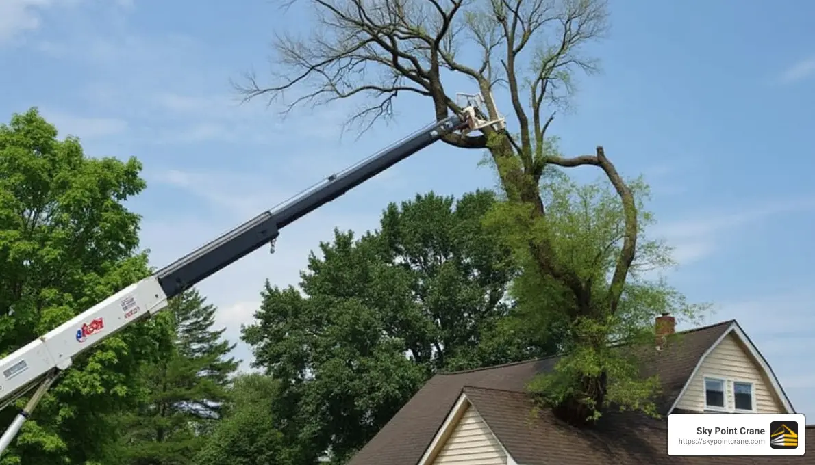 Crane rental for tree removal