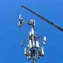 Crane use in the telecom industry