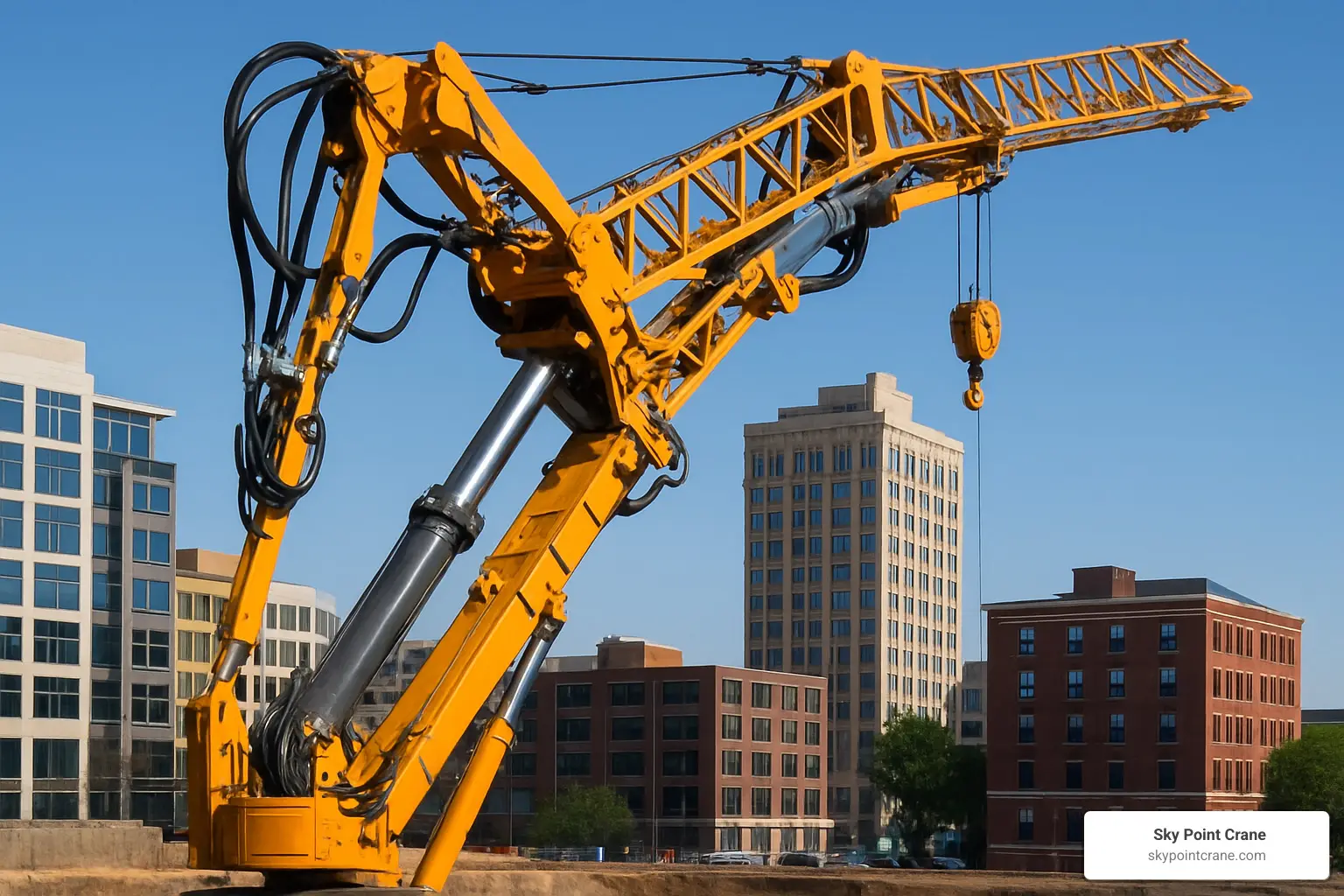 how does a self erecting tower crane work