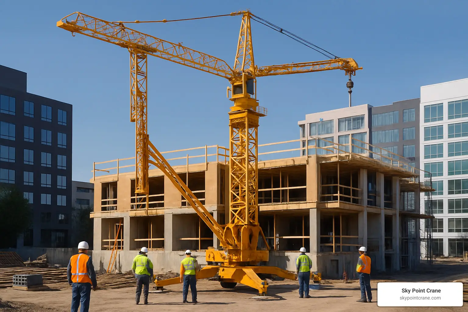 self-erecting-tower-crane-rental | Sky Point Crane self erecting tower crane rental