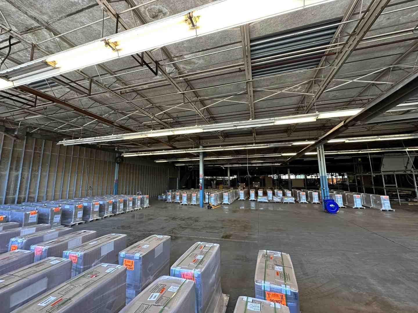 Industrial racking installation