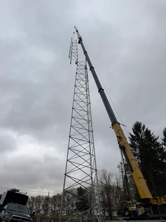 Cell tower stack in Munster, PA