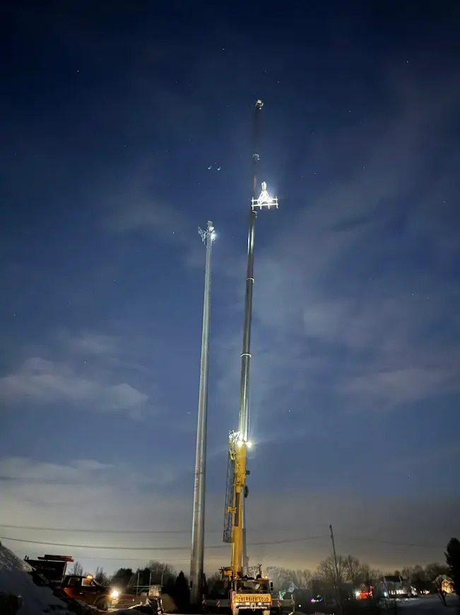 Cell tower for telecom industry near Oliveburg, PA