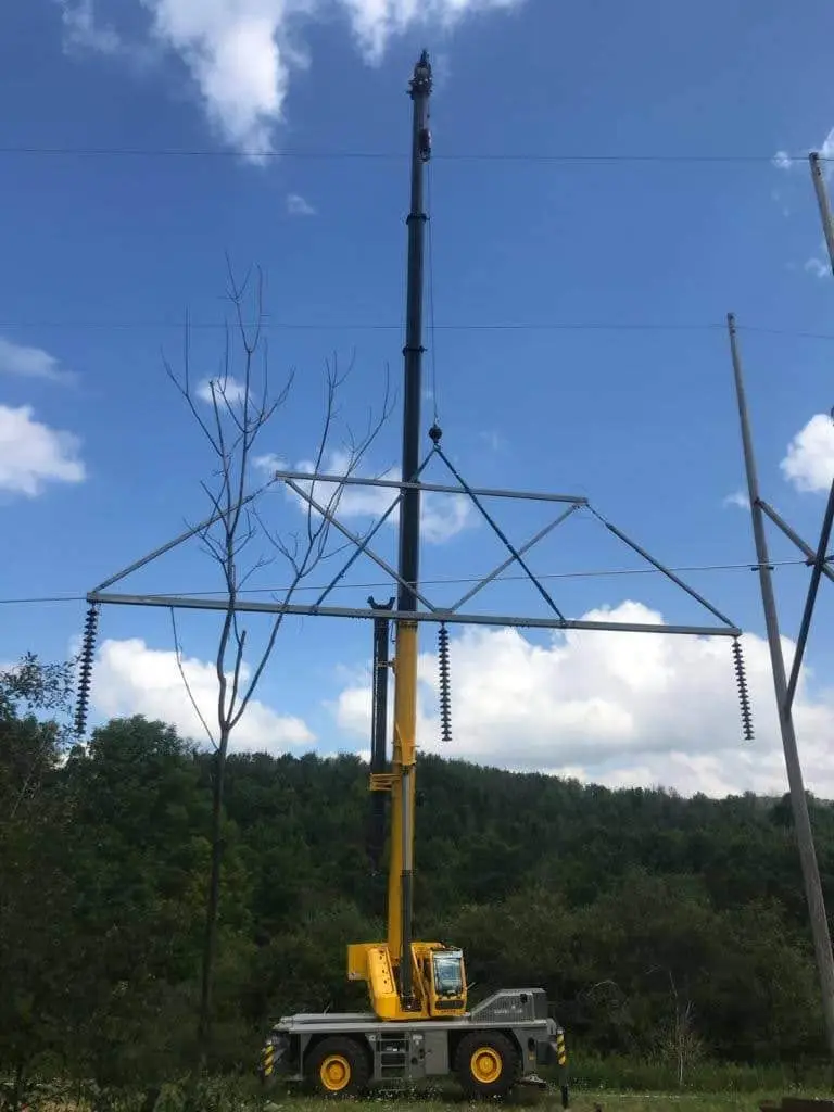 Utility work near Cranberry Twp, PA