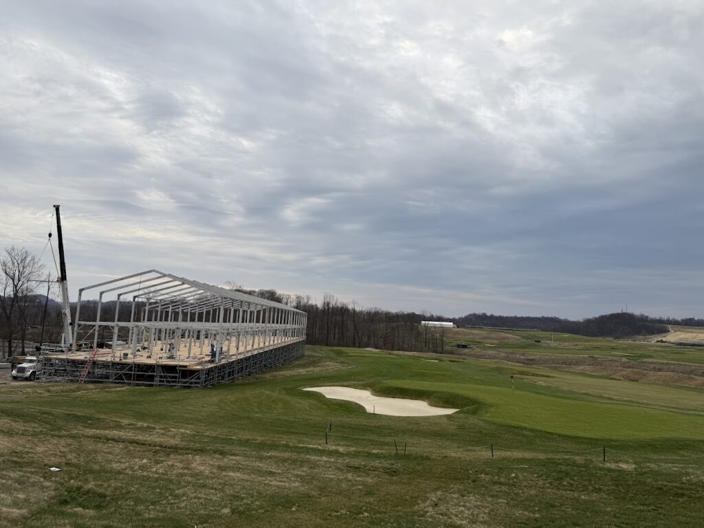 Pitt image 6 | Sky Point Crane Crane work at the 125th US Open Golf Championship at Oakmont Country Club, Oakmont, PA