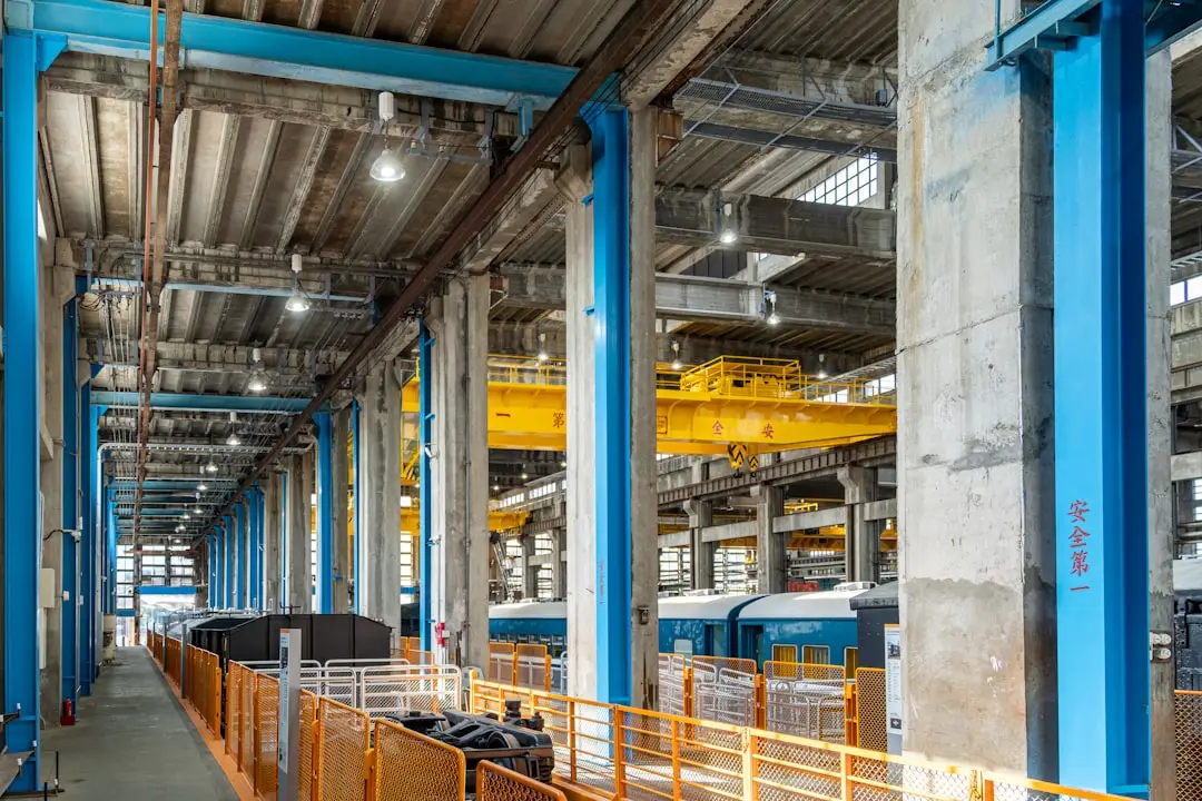 portable gantry crane in industrial workshop